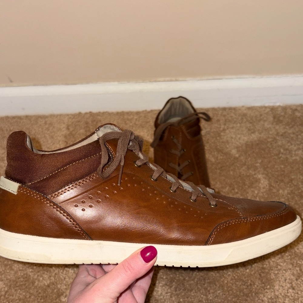 Men's Aldo Brown Leather Sneakers size 11